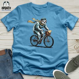 Sloth Riding Cycle Unisex T Shirt Gift For Animal Lover