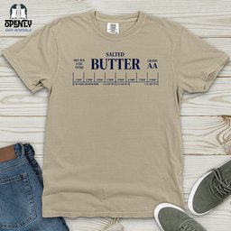 Salted Butter Heavy Cotton Comfort Colors Tee Gift For Animal Lover