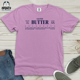 Salted Butter Heavy Cotton Comfort Colors Tee Gift For Animal Lover