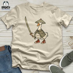 Samurai Goose Softstyle Tee Gift For Animal Lover