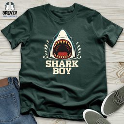 Shark Boy Unisex T Shirt Gift For Animal Lover