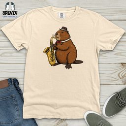 Saxobeaver Heavy Cotton Comfort Colors Tee Gift For Animal Lover