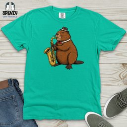 Saxobeaver Heavy Cotton Comfort Colors Tee Gift For Animal Lover