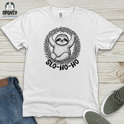 Slo Ho Ho Heavy Cotton Comfort Colors Tee Gift For Animal Lover