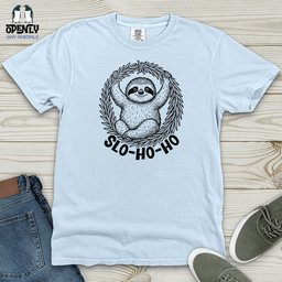 Slo Ho Ho Heavy Cotton Comfort Colors Tee Gift For Animal Lover