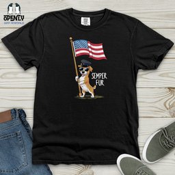 Semper Fur Heavy Cotton Comfort Colors Tee Gift For Animal Lover