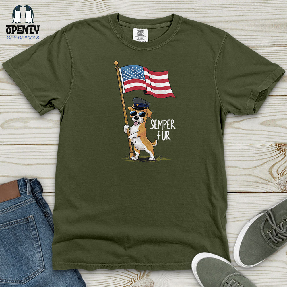 Semper Fur Heavy Cotton Comfort Colors Tee Gift For Animal Lover