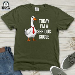 Today Im A Serious Goose Heavy Cotton Comfort Colors Tee Gift For Animal Lover