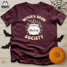 Witchs Brew Society Unisex T Shirt Gift For Animal Lover