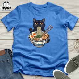 Cat With Ramen Unisex T Shirt Gift For Cat Lover