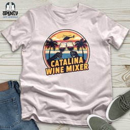 Catalina Wine Mixer Softstyle Tee Gift For Animal Lover
