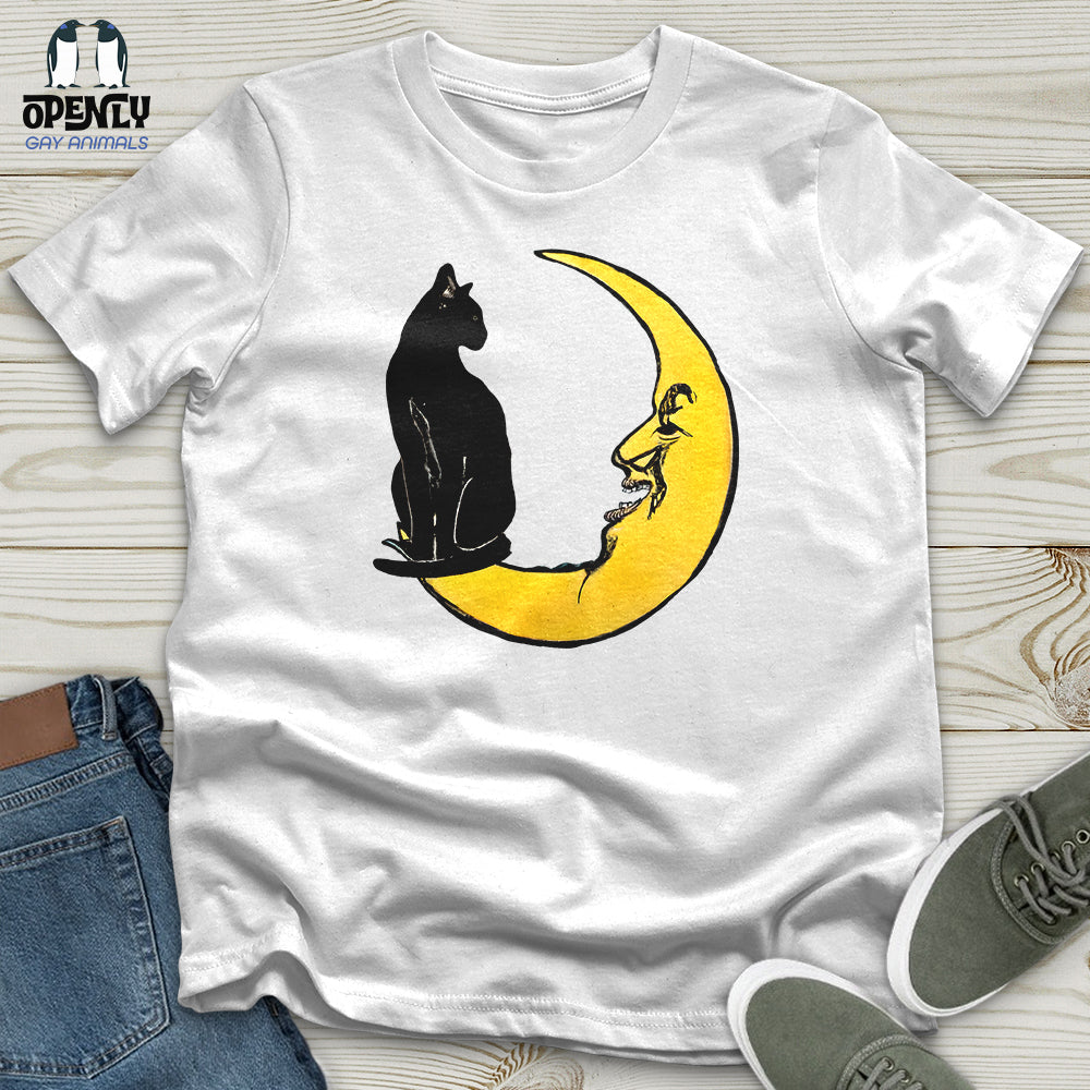 Cat On The Moon Unisex T Shirt Gift For Cat Lover
