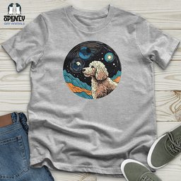 Canine Cosmic Dream Unisex T Shirt Gift For Animal Lover