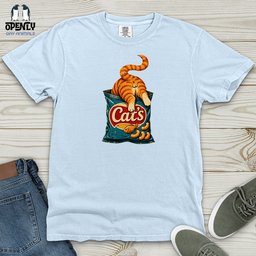 Cats Heavy Cotton Comfort Colors Tee Gift For Cat Lover