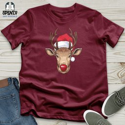 Christmas Deer Unisex T Shirt Gift For Animal Lover