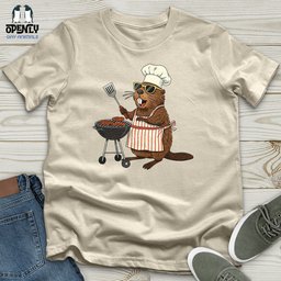 Chef Beaver Softstyle Tee Gift For Animal Lover