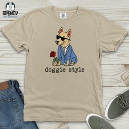 Doggie Style Heavy Cotton Comfort Colors Tee Gift For Animal Lover
