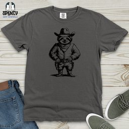 Cowboy Sloth Heavy Cotton Comfort Colors Tee Gift For Animal Lover