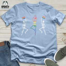 Dancing Skeletons Pride Unisex T Shirt Gift For Animal Lover