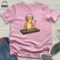 Dog DJ Unisex T Shirt Gift For Dog Lover
