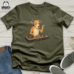 Dog DJ Unisex T Shirt Gift For Dog Lover