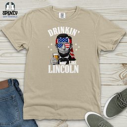 Drinkin Like Lincoln Heavy Cotton Comfort Colors Tee Gift For Animal Lover