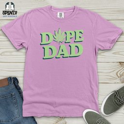 Dope Dad Heavy Cotton Comfort Colors Tee Gift For Dad