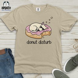 Donut Disturb Heavy Cotton Comfort Colors Tee Gift For Animal Lover
