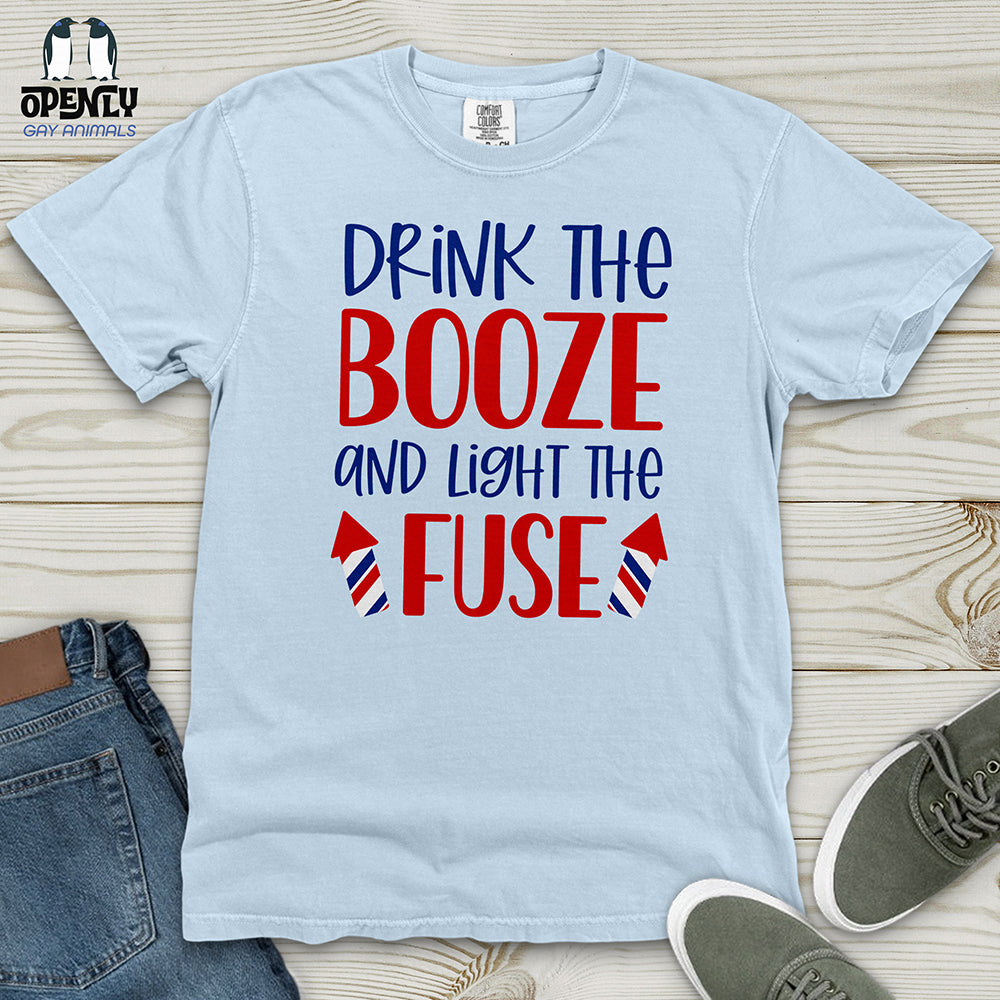 Drink The Booze Heavy Cotton Comfort Colors Tee Gift For Animal Lover
