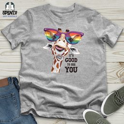 Giraffe IT Is Good To See You Softstyle Tee Gift For Animal Lover