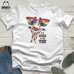Giraffe IT Is Good To See You Softstyle Tee Gift For Animal Lover