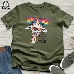 Giraffe IT Is Good To See You Softstyle Tee Gift For Animal Lover