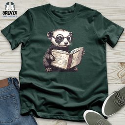 Ferret Reader Unisex T Shirt Gift For Animal Lover