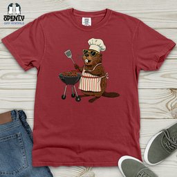 Chef Beaver Heavy Cotton Comfort Colors Tee Gift For Animal Lover