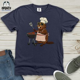 Chef Beaver Heavy Cotton Comfort Colors Tee Gift For Animal Lover