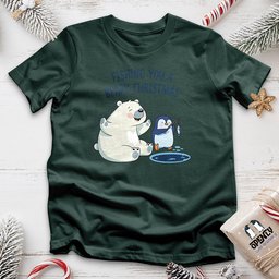 Fishing You A Beary Christmas Unisex T Shirt Gift For Animal Lover