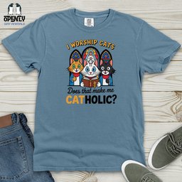 Catholic Heavy Cotton Comfort Colors Tee Gift For Animal Lover