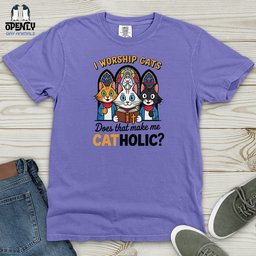 Catholic Heavy Cotton Comfort Colors Tee Gift For Animal Lover