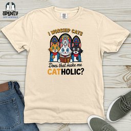 Catholic Heavy Cotton Comfort Colors Tee Gift For Animal Lover