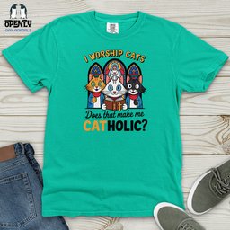 Catholic Heavy Cotton Comfort Colors Tee Gift For Animal Lover