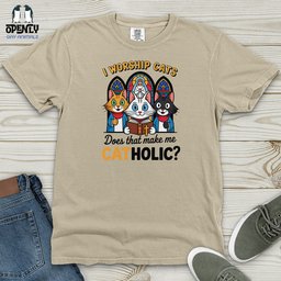 Catholic Heavy Cotton Comfort Colors Tee Gift For Animal Lover