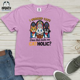 Catholic Heavy Cotton Comfort Colors Tee Gift For Animal Lover