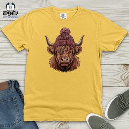 Cattle Cozy Heavy Cotton Comfort Colors Tee Gift For Animal Lover