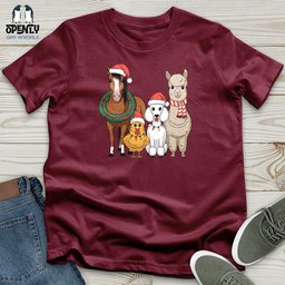 Christmas Animal Unisex T Shirt Gift For Animal Lover