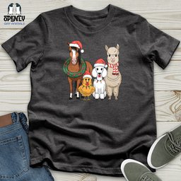 Christmas Animal Unisex T Shirt Gift For Animal Lover