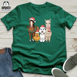 Christmas Animal Unisex T Shirt Gift For Animal Lover