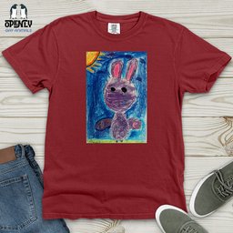 Glitch Bunny Heavy Cotton Comfort Colors Tee Gift For Animal Lover