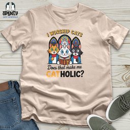 Catholic Unisex T Shirt Gift For Animal Lover