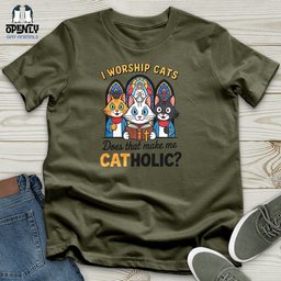 Catholic Unisex T Shirt Gift For Animal Lover