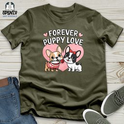 Forever Puppy Love Unisex T Shirt Gift For Animal Lover